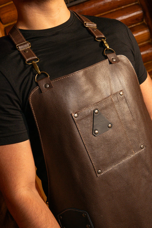 Mandil Parrillero Premium Café