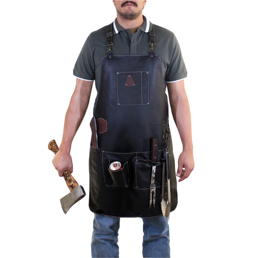 Mandil Parrillero Premium Negro